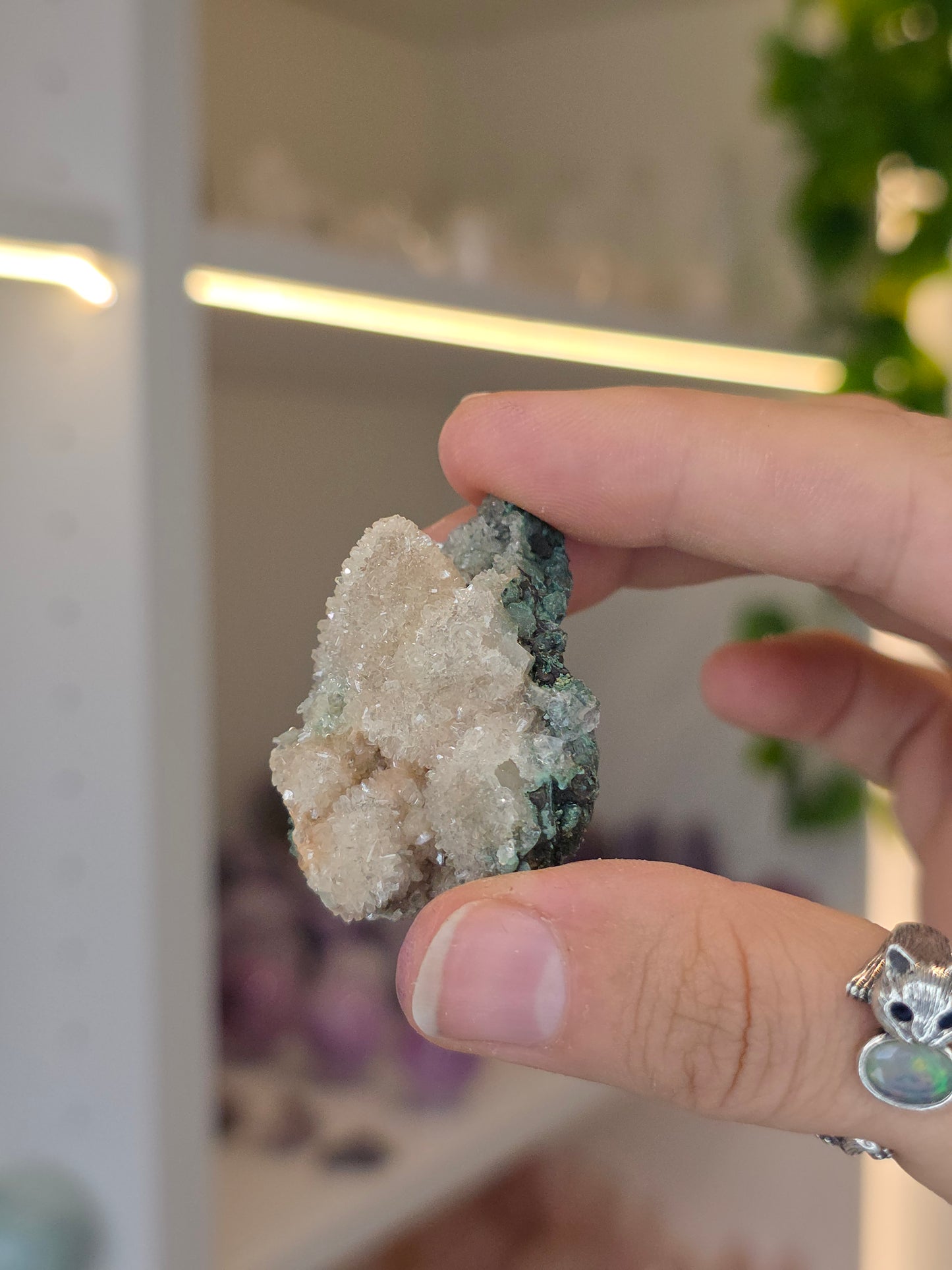 Sugary Dogtooth Calcite with Heulandite and Stilbite from Madhya Pradesh, India - Q14