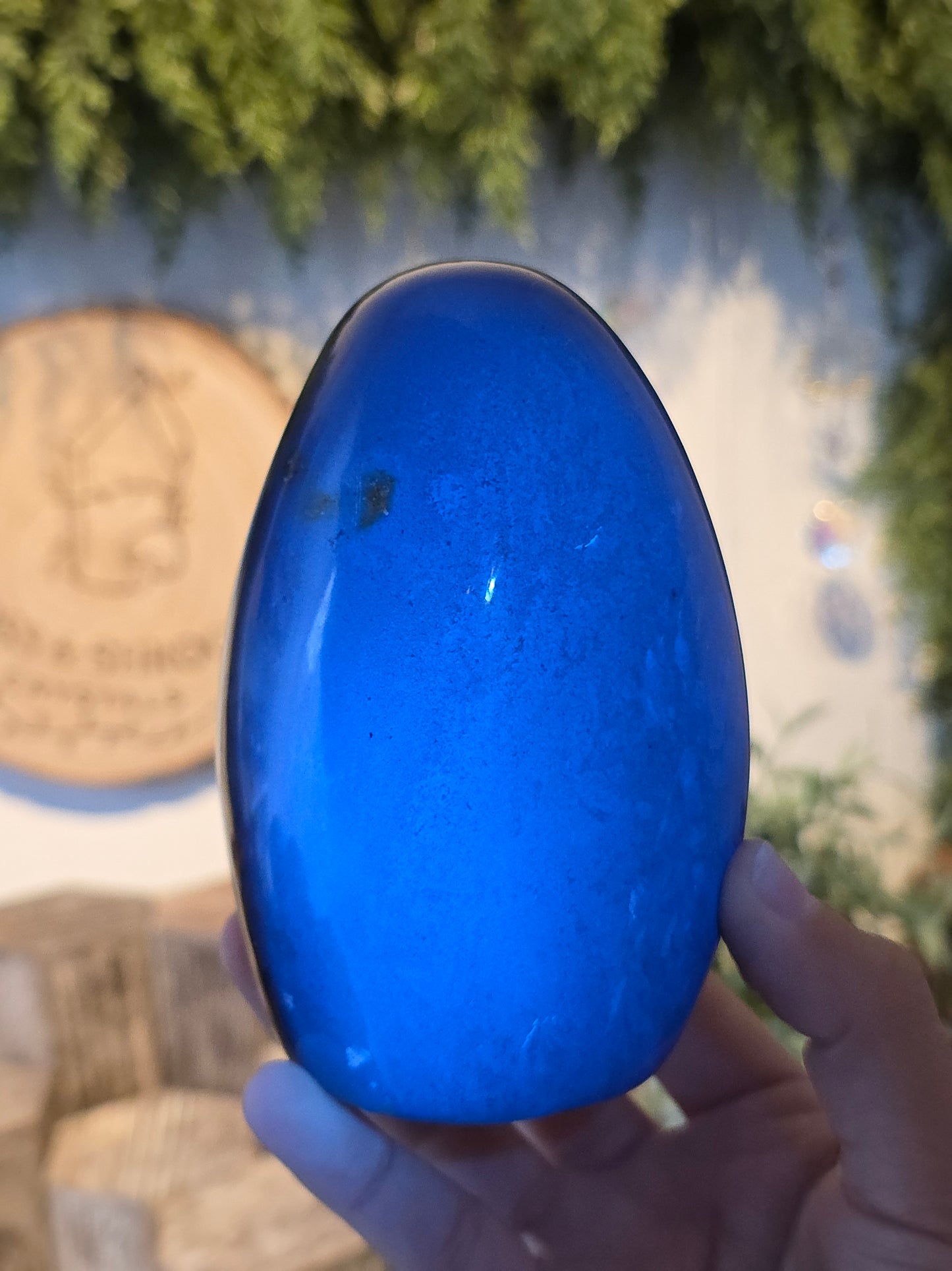 UV Reactive Blue Amber Freeform from Indonesia D