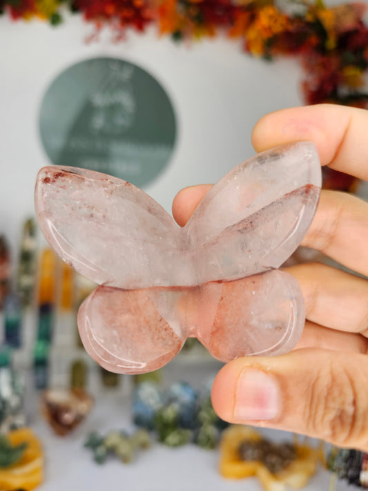 Fire Quartz 3D Butterfly