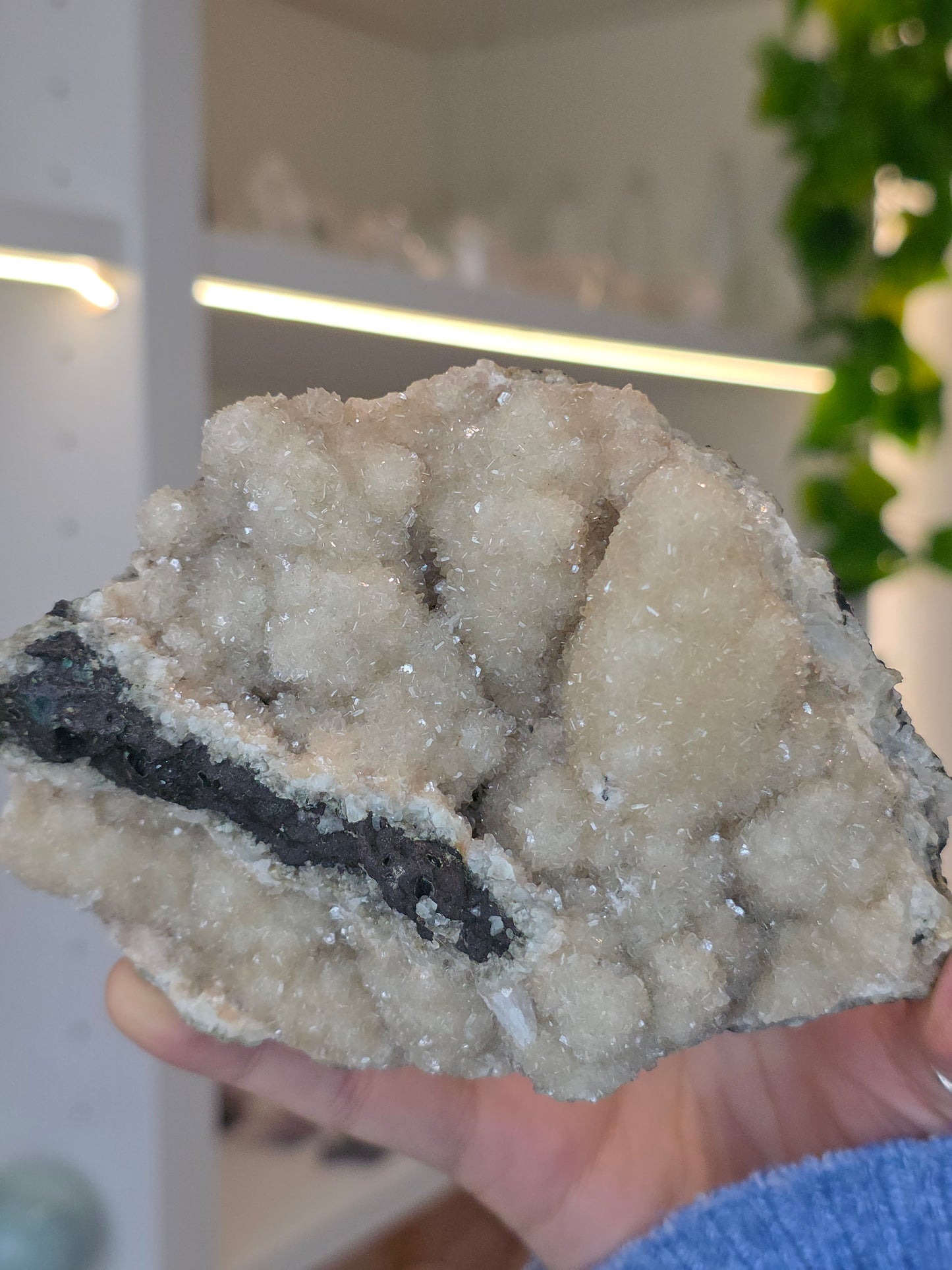 Sugary Dogtooth Calcite with Heulandite and Stilbite from Madhya Pradesh, India - C61