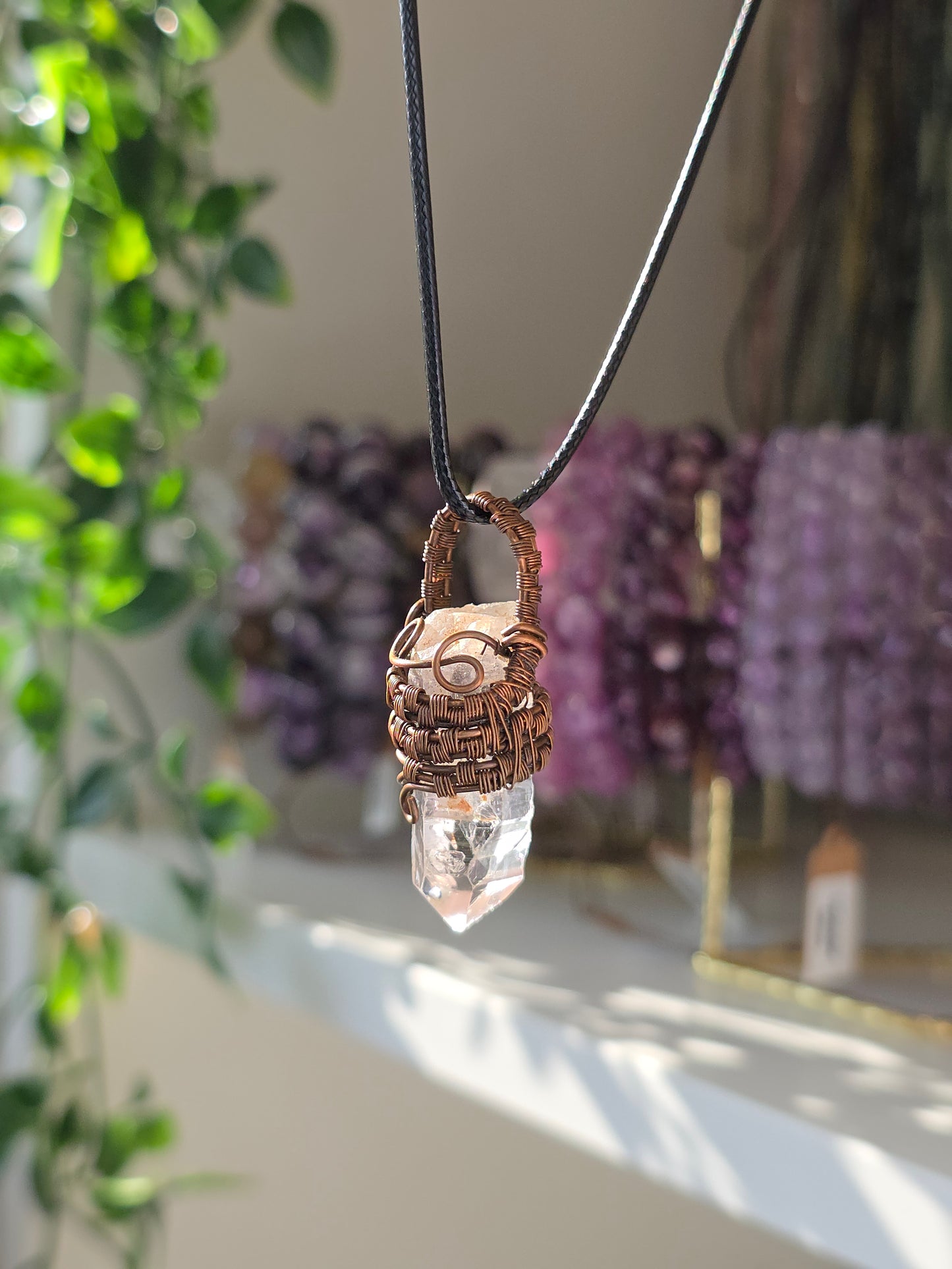 Hand Wrapped Himalayan Quartz Necklace