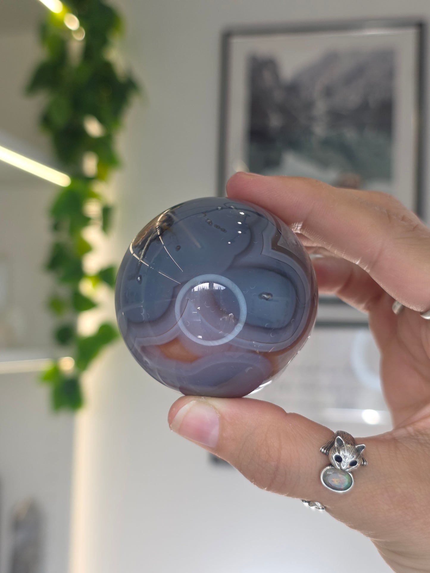 Swazi Agate Sphere from Mozambique - Z