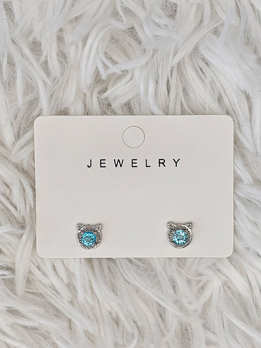 S925 Silver Topaz Earrings - MAS0887