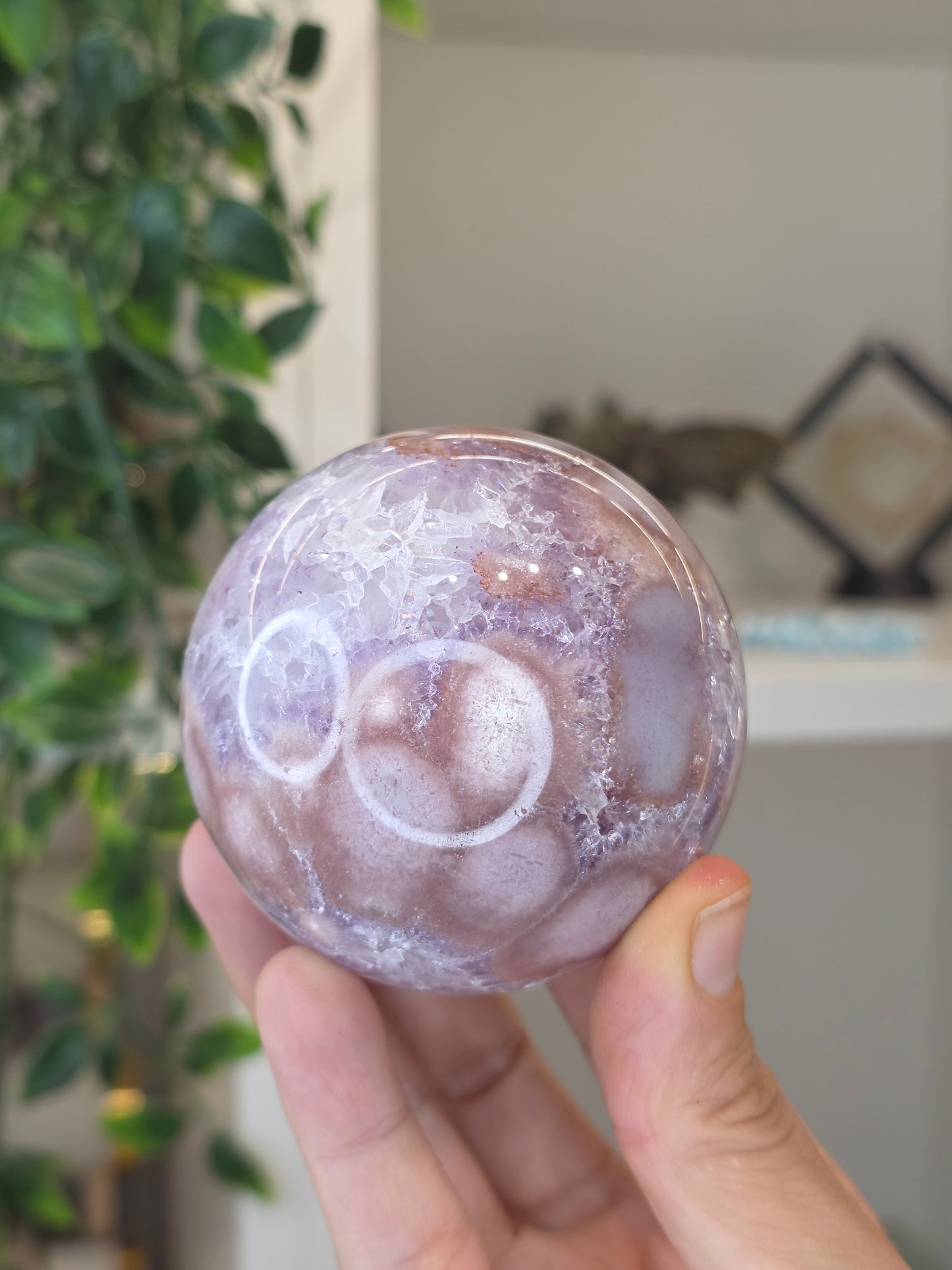 High Grade Madagascan Pink Amethyst Sphere - B