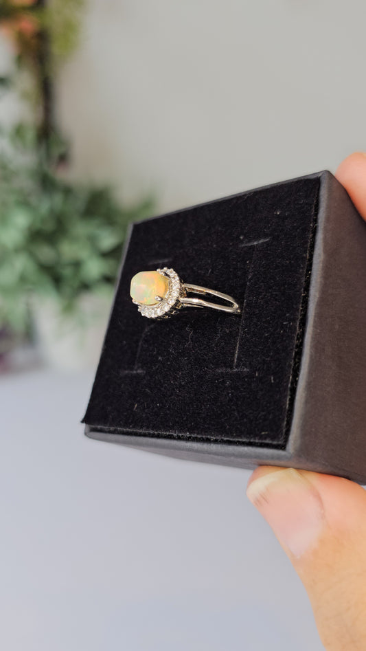 S925 Silver Opal Ring - MAS0605