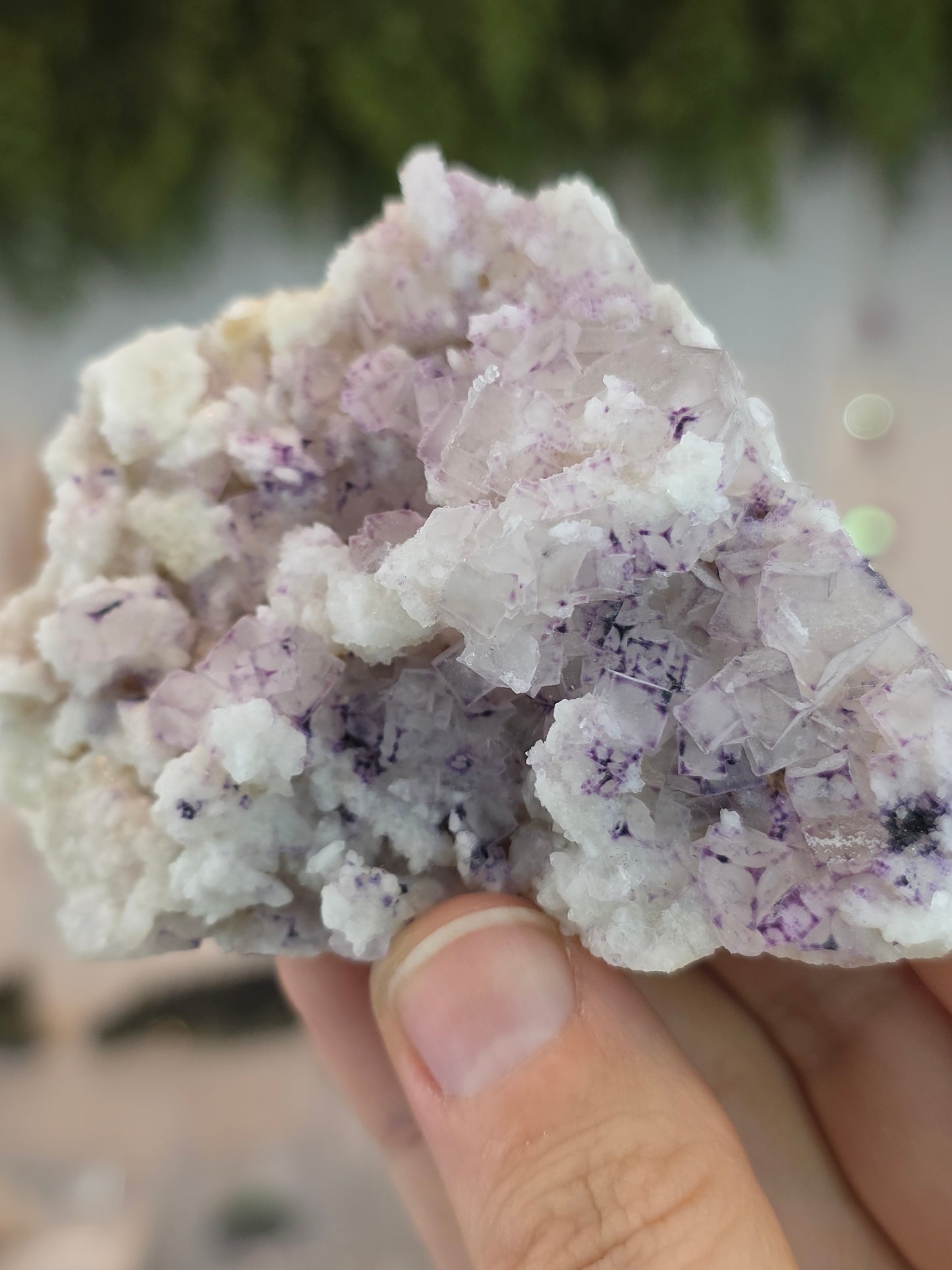 Purple QR Fluorite from Guizhou, China A