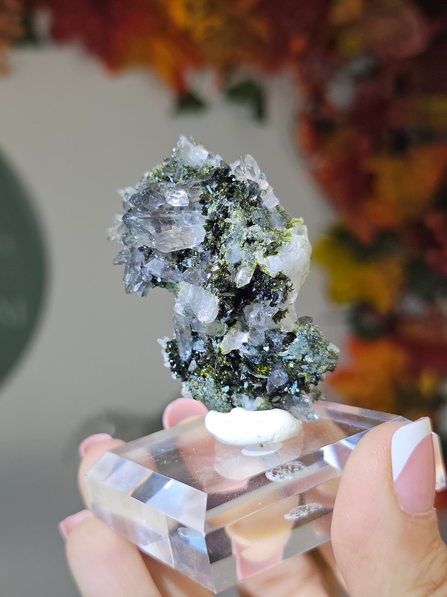 Epidote with Quartz from Sichuan, China - MAS2658