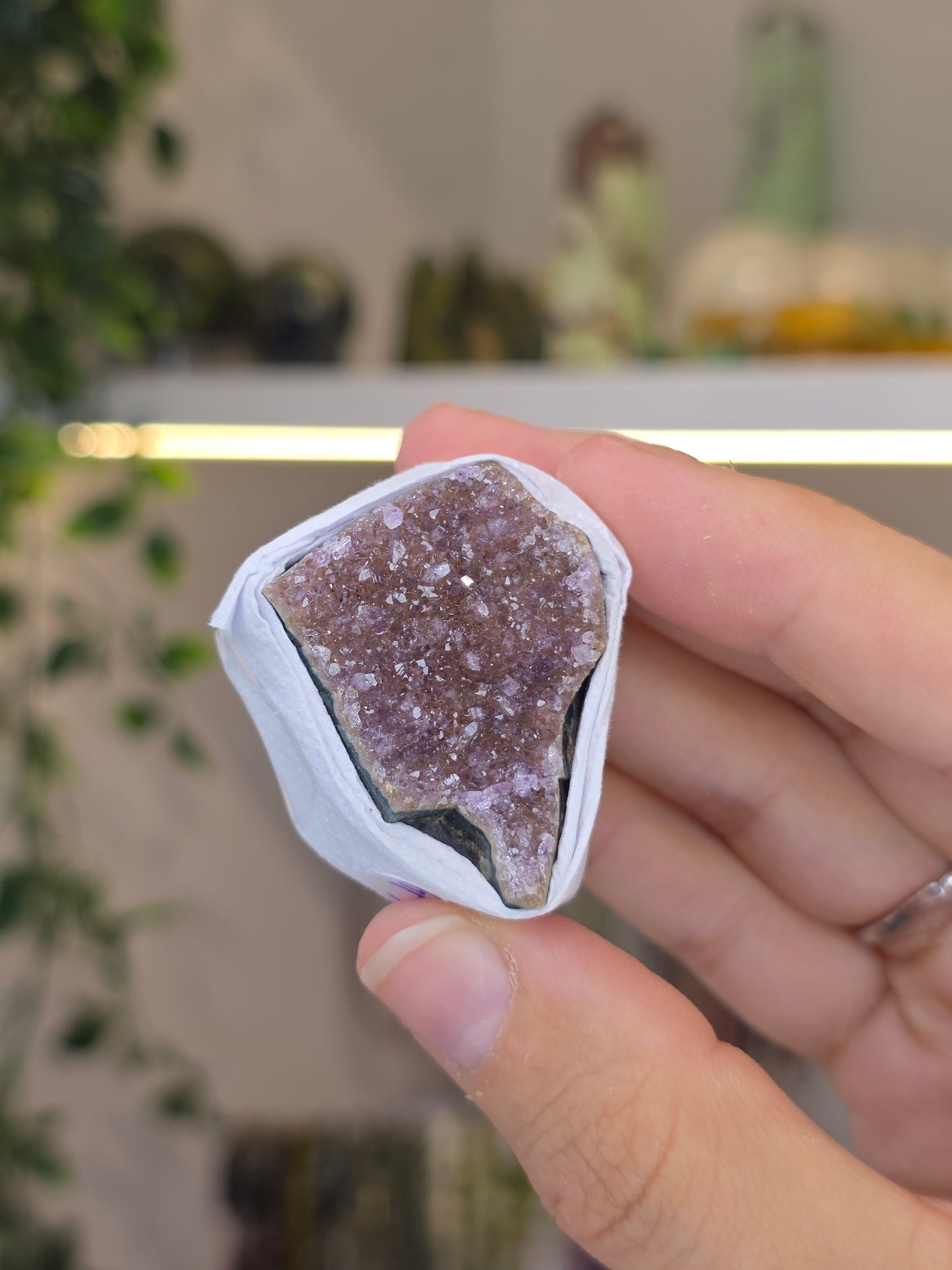 Brazilian Rainbow Sugar Amethyst Raw Clusters