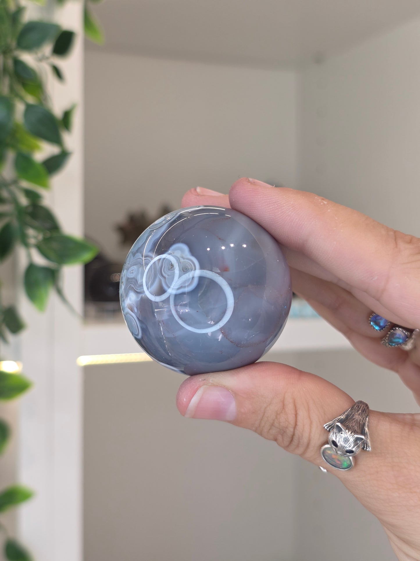 Swazi Agate Sphere from Mozambique - F31