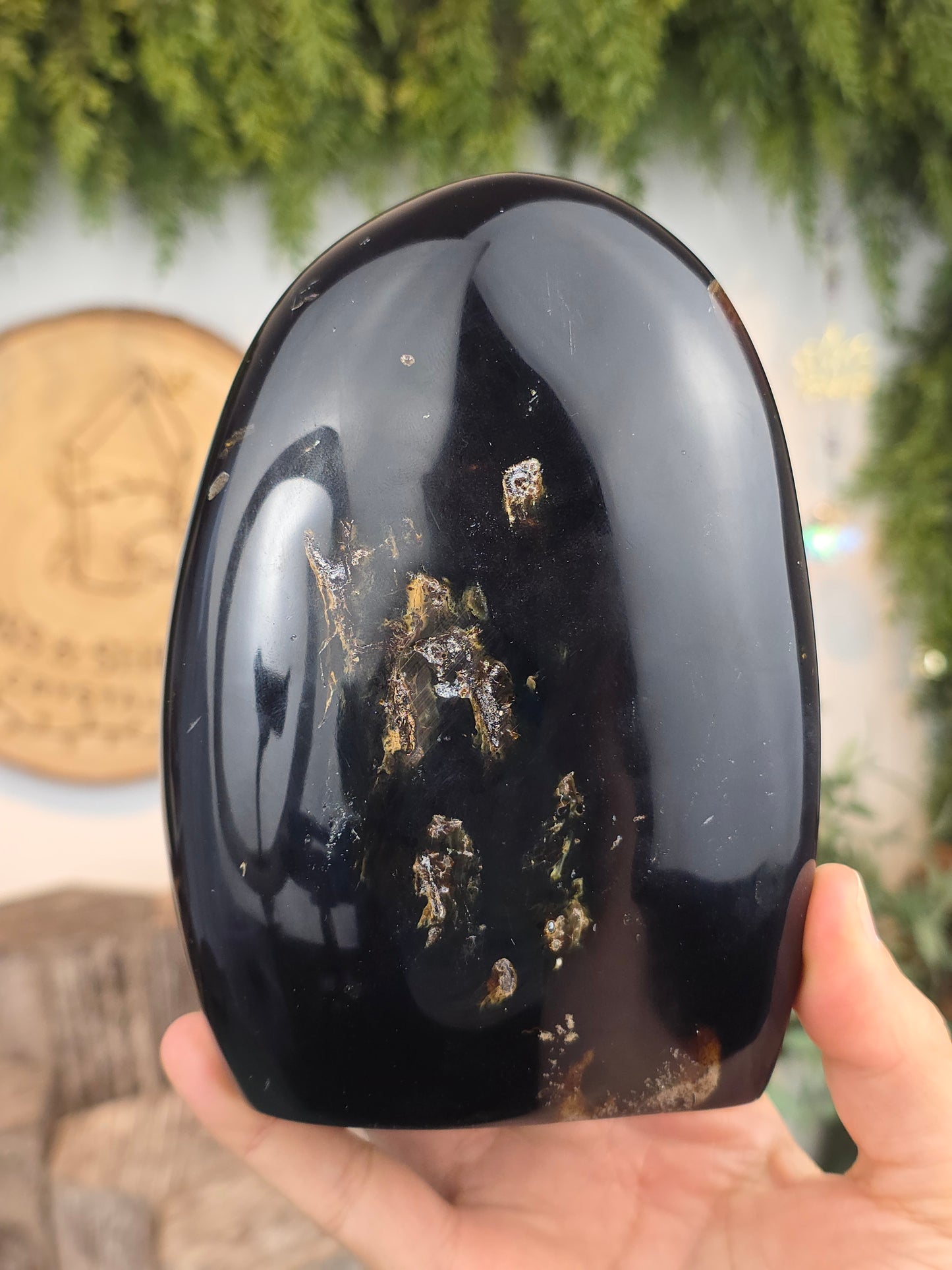 UV Reactive Blue Amber Freeform from Indonesia B