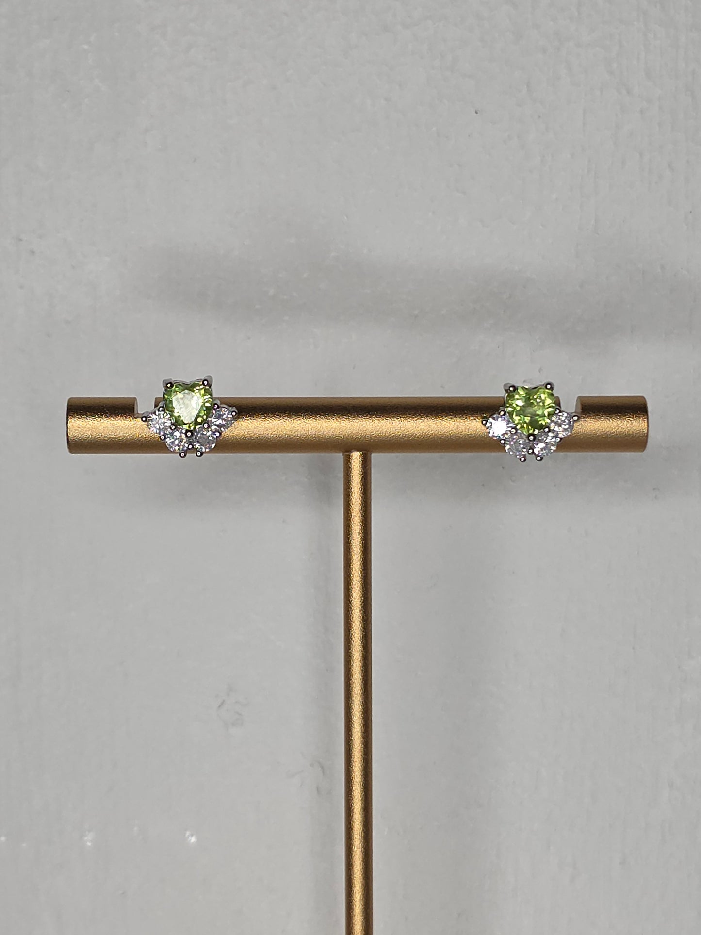 Peridot Earrings with S925 Posts
