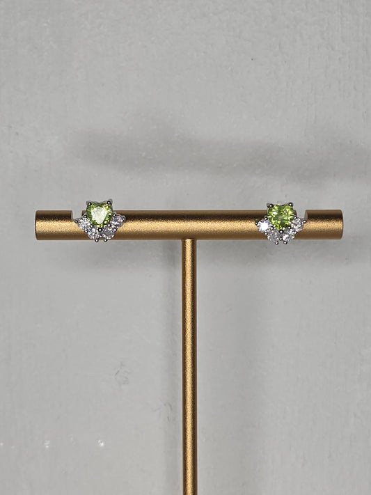 Peridot Earrings with S925 Posts