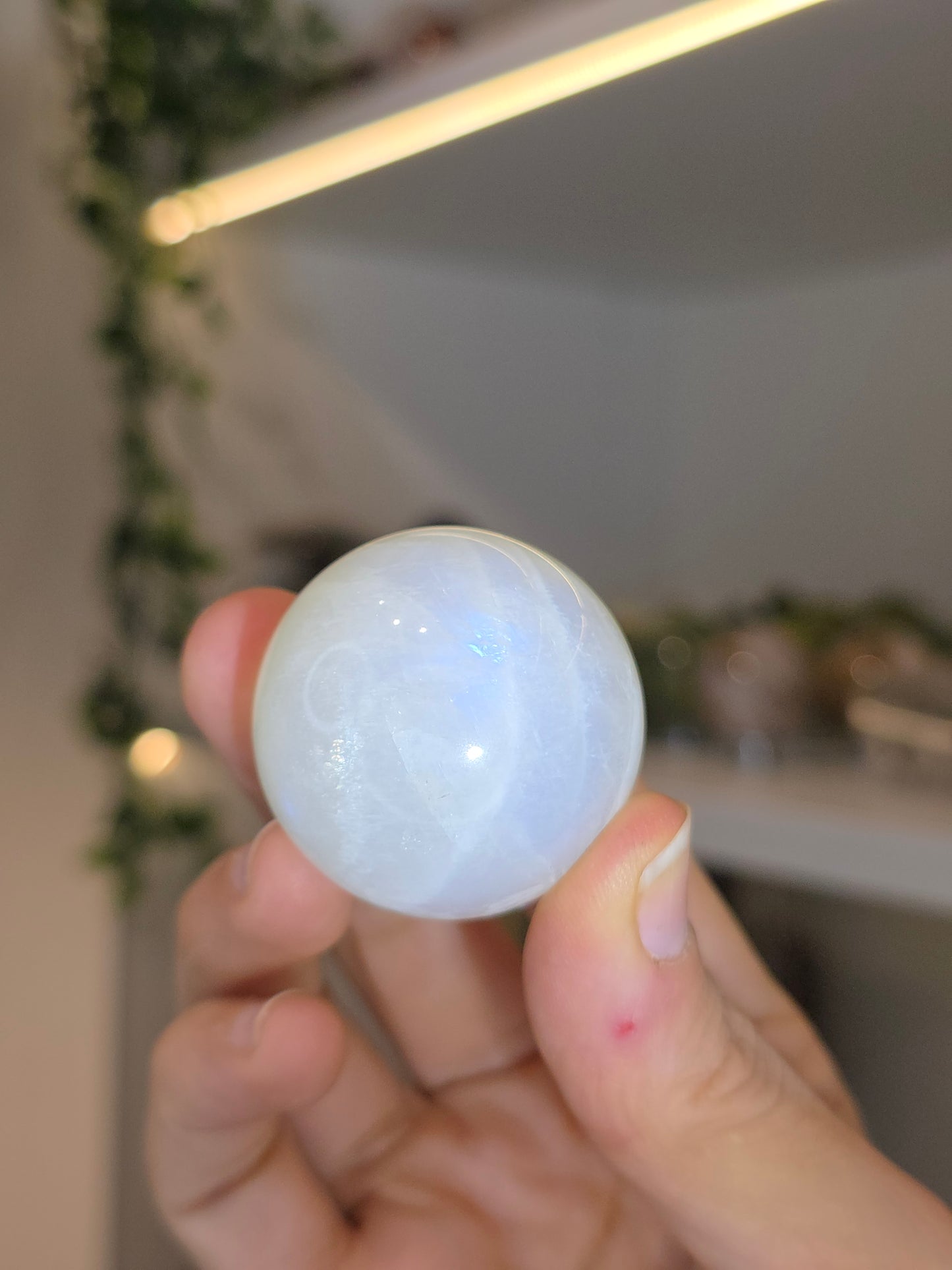 White Moonstone Spheres