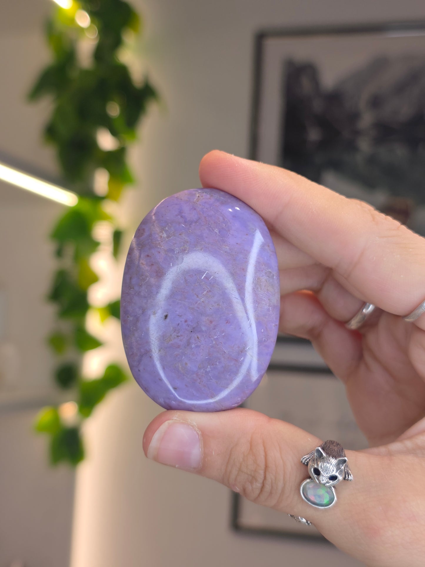 Lavender Jade Palm Stones