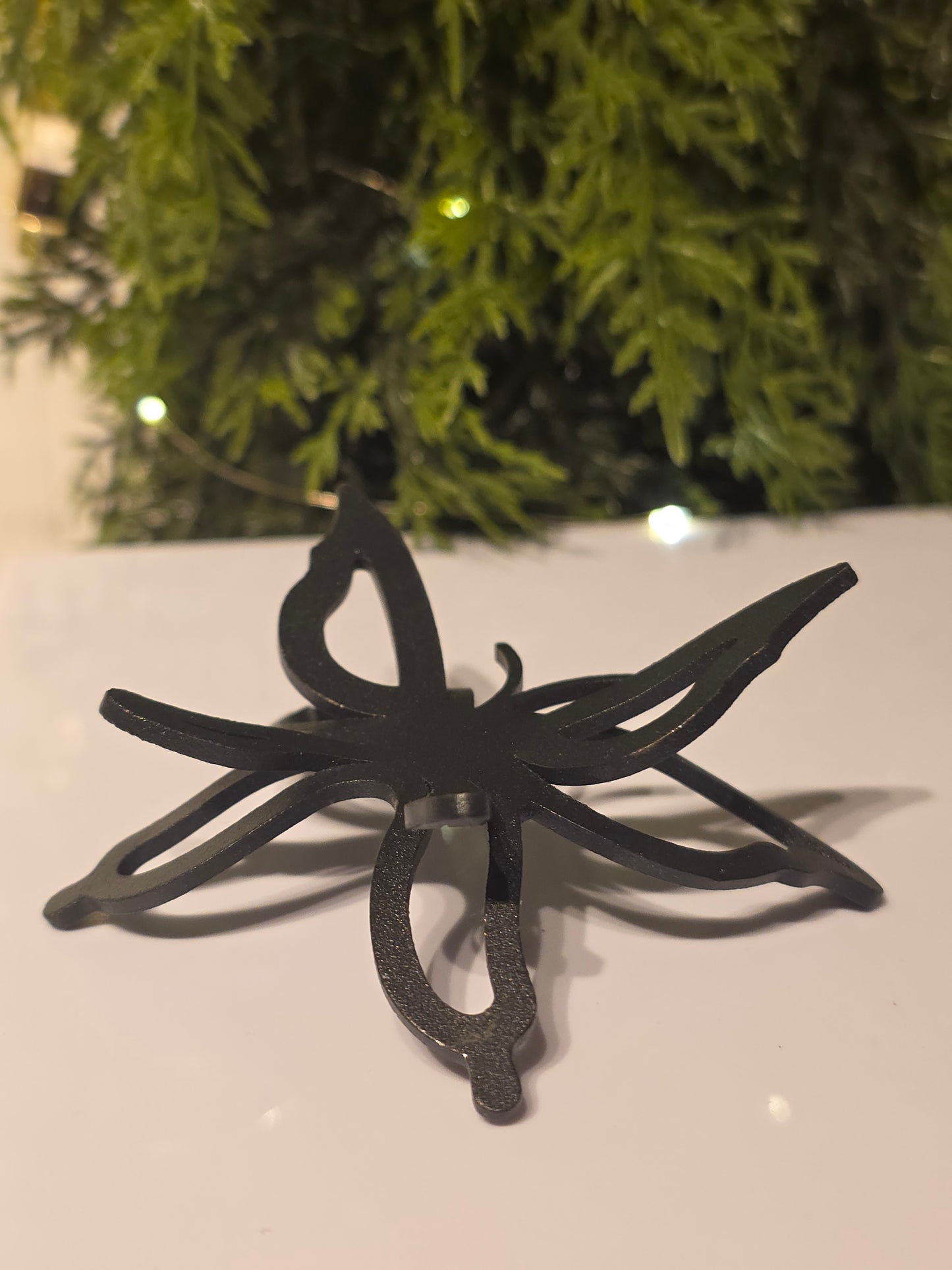 Black Butterfly Sphere Holder Stand - MAS6055