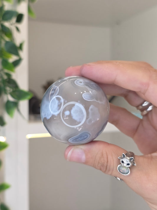 Swazi Agate Sphere from Mozambique - U35