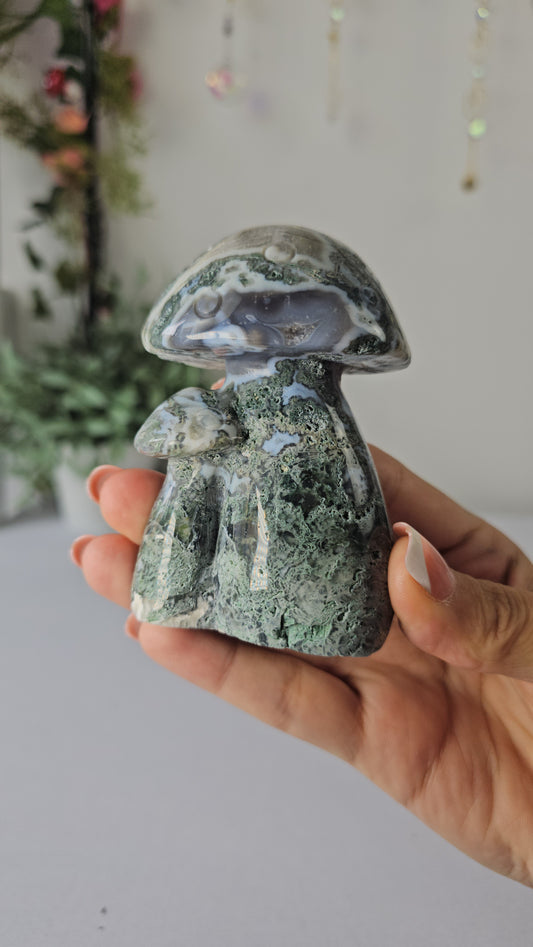 Moss Agate Mushroom B - MAS0652