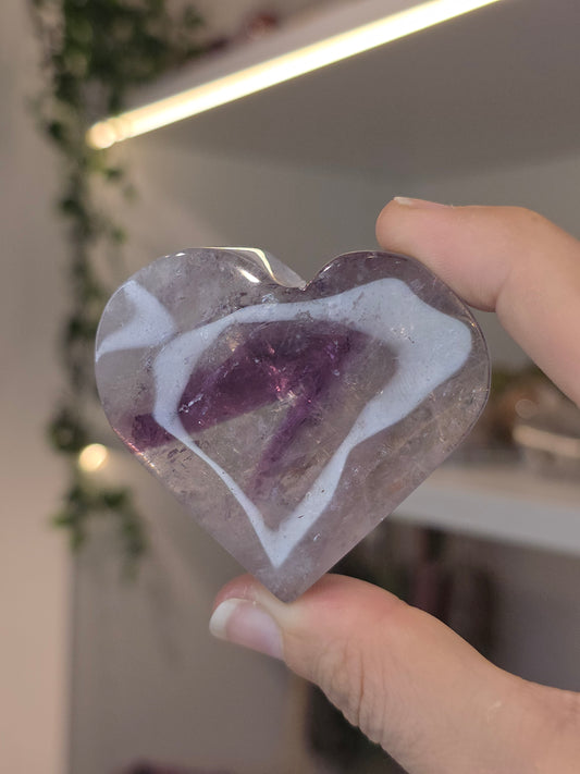 Phantom Amethyst Hearts from Brazil