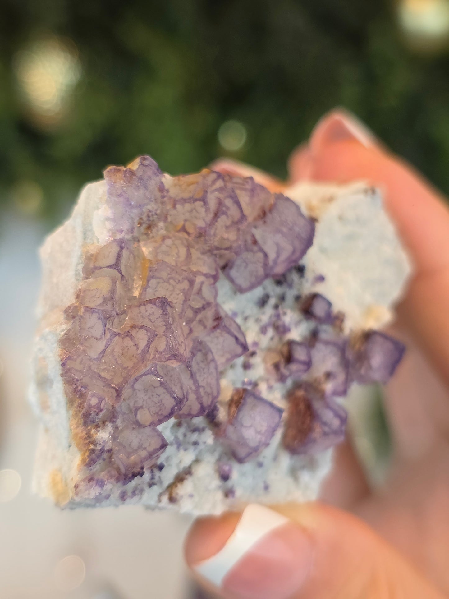 Purple QR Fluorite from Guizhou, China - MAS6072