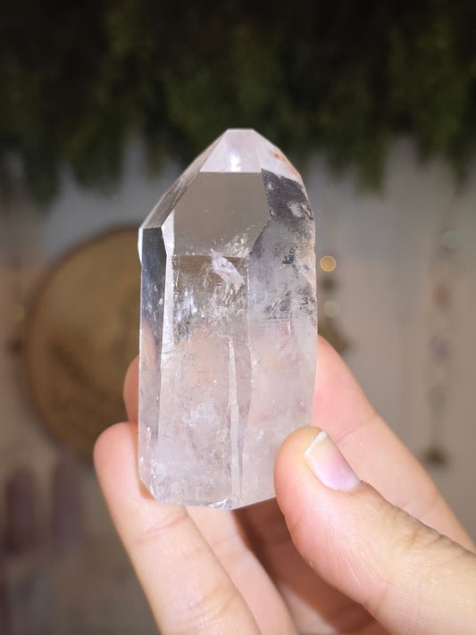 Brazilian Pink Lemurian Quartz Tower D