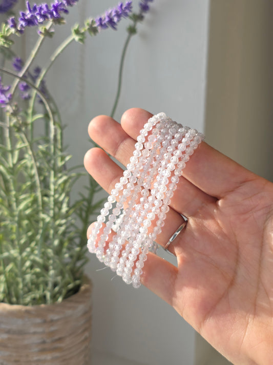 Cubic Zirconia - Round Facetted Bracelet 4mm