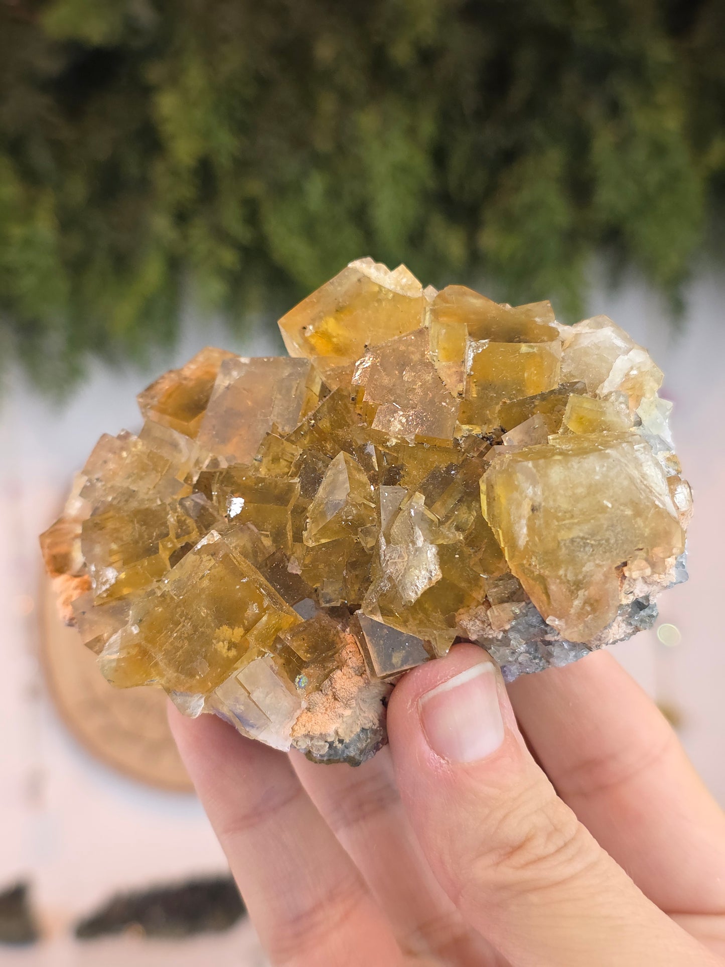 Yellow Cubic Fluorite from Beijing, China