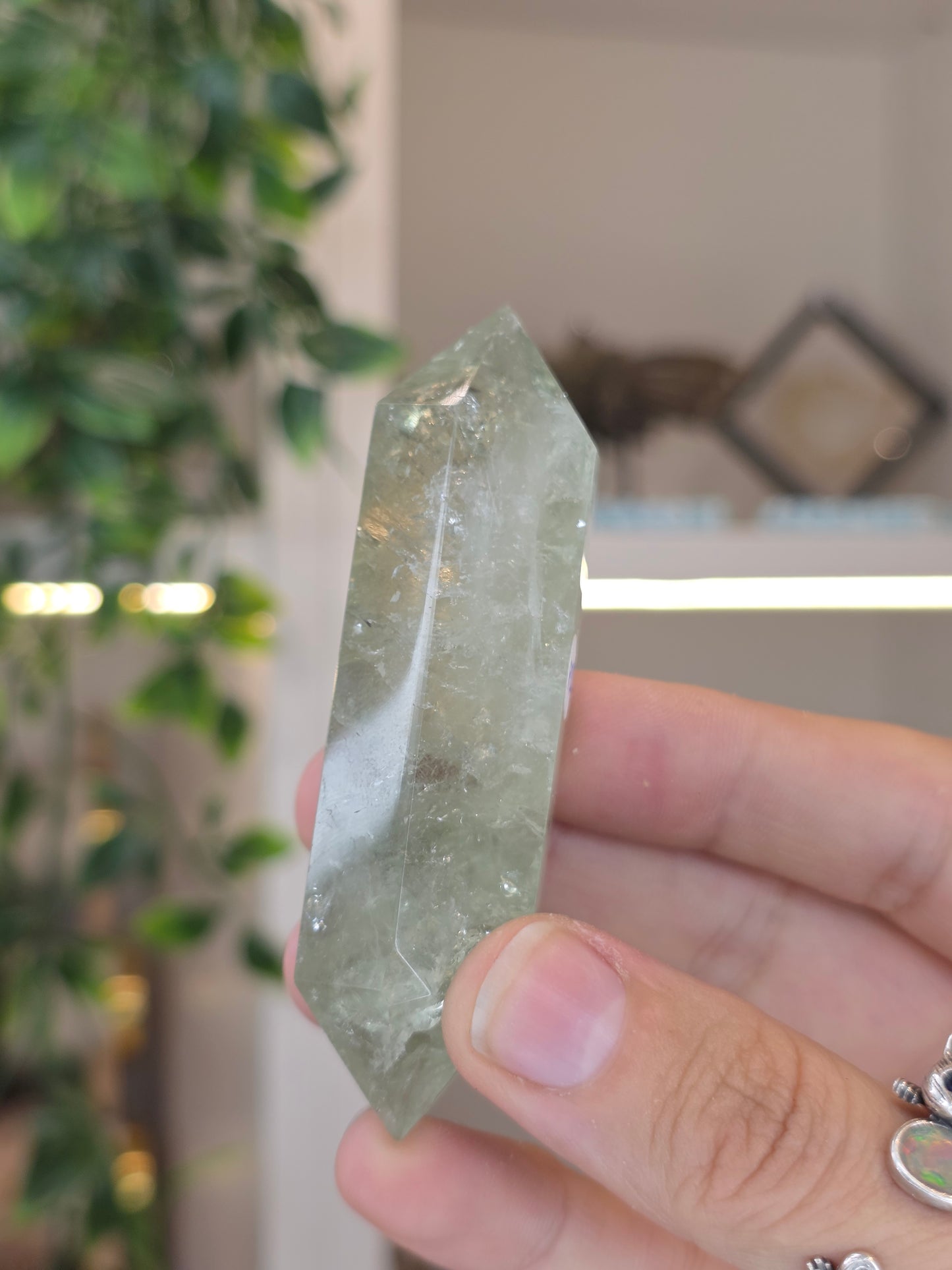 Prasiolite Double Terminated Point DT