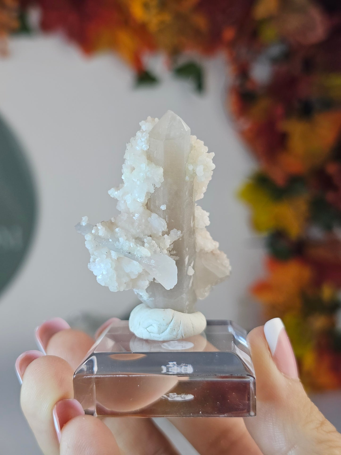 Candle Quartz with Pink Calcite from Inner Mongolia - MAS2999