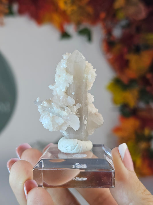 Candle Quartz with Pink Calcite from Inner Mongolia - MAS2999