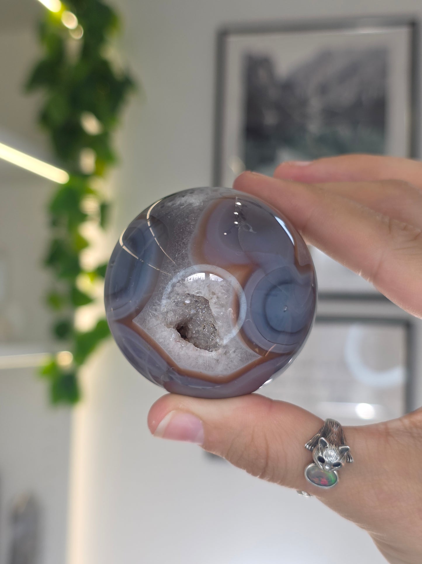 Swazi Agate Sphere from Mozambique - Z