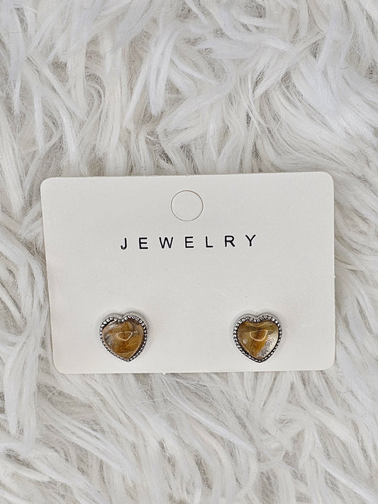 S925 Silver Golden Healer Earrings - MAS0879