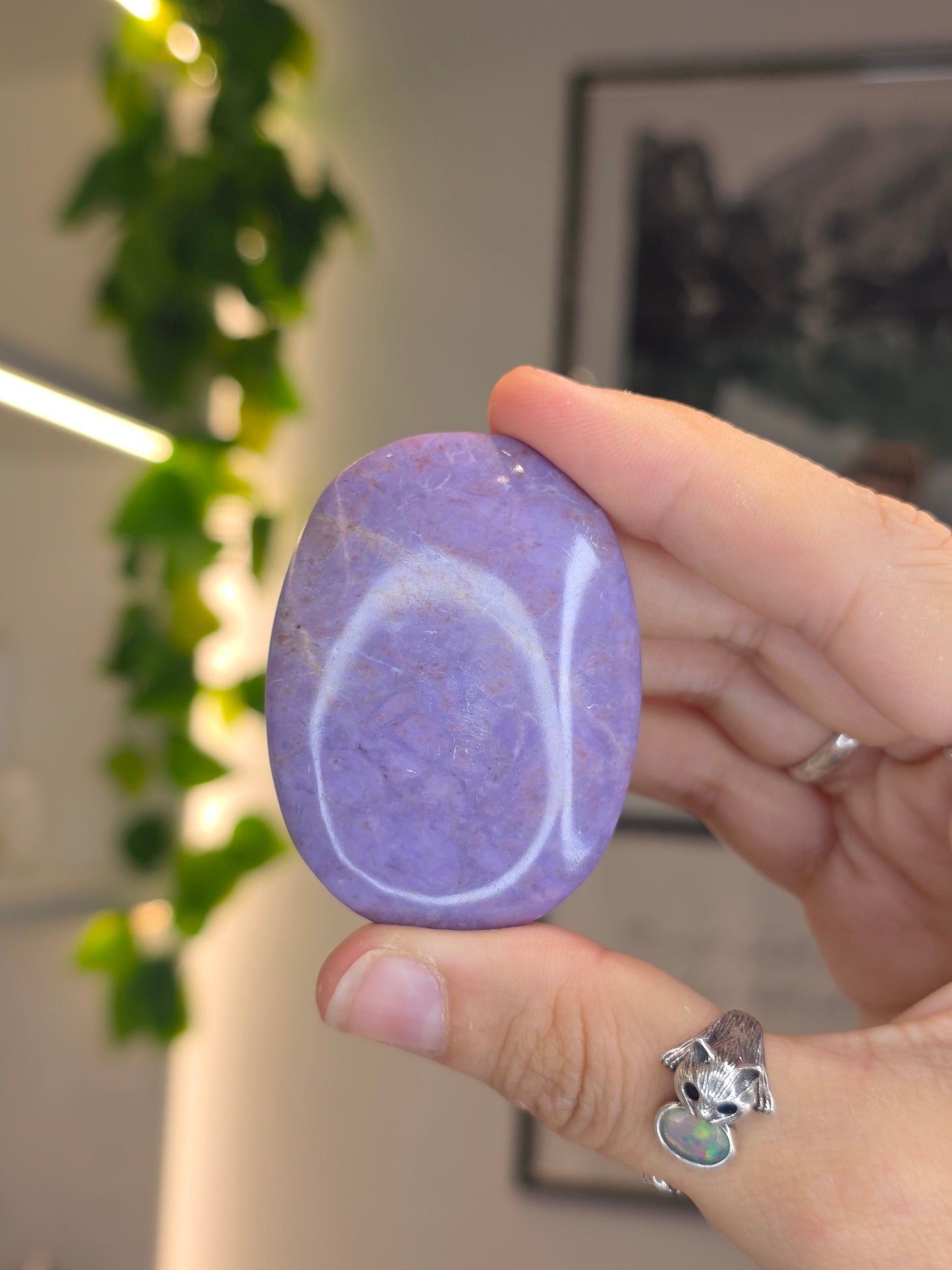 Lavender Jade Palm Stones