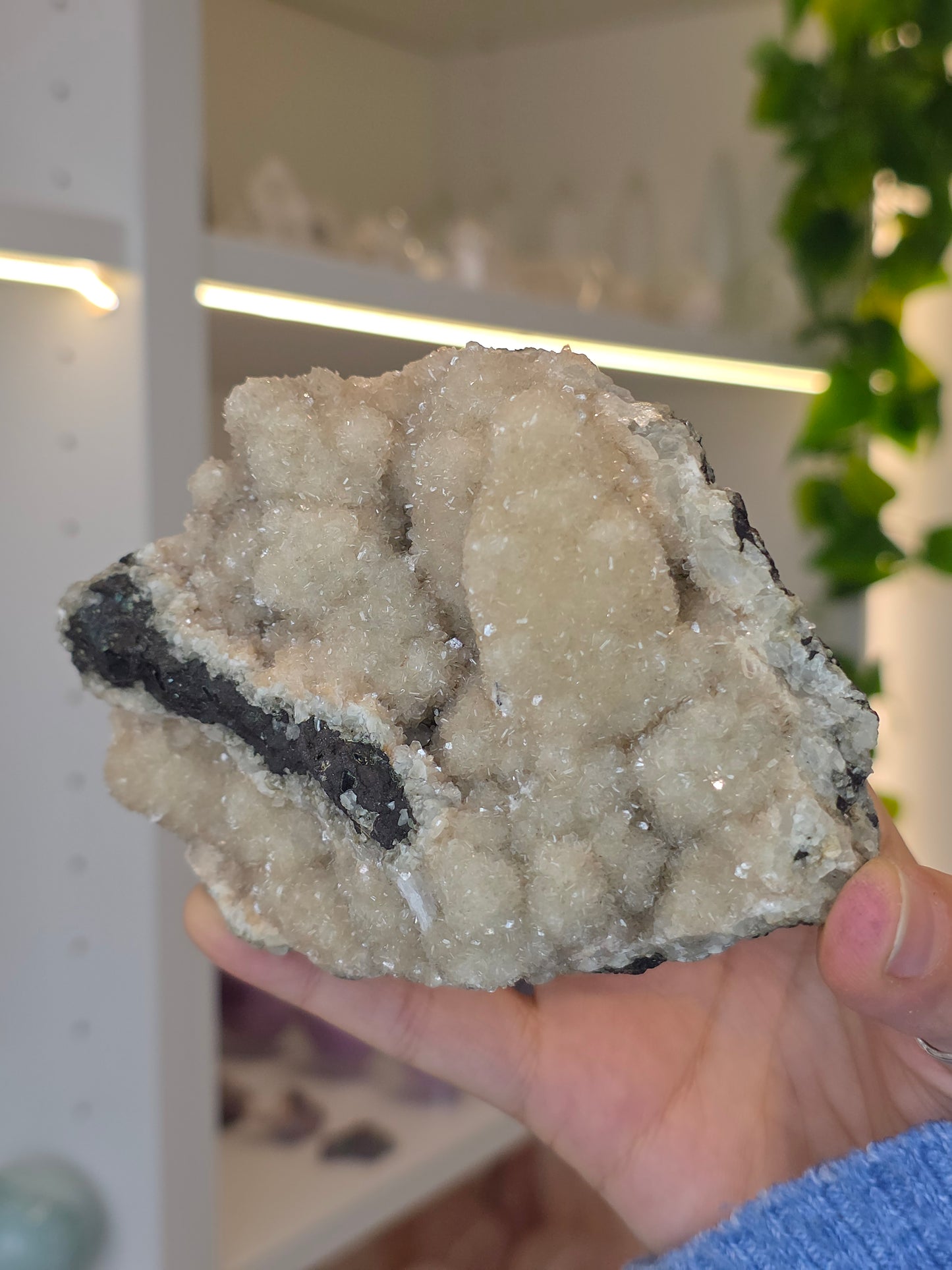 Sugary Dogtooth Calcite with Heulandite and Stilbite from Madhya Pradesh, India - C61
