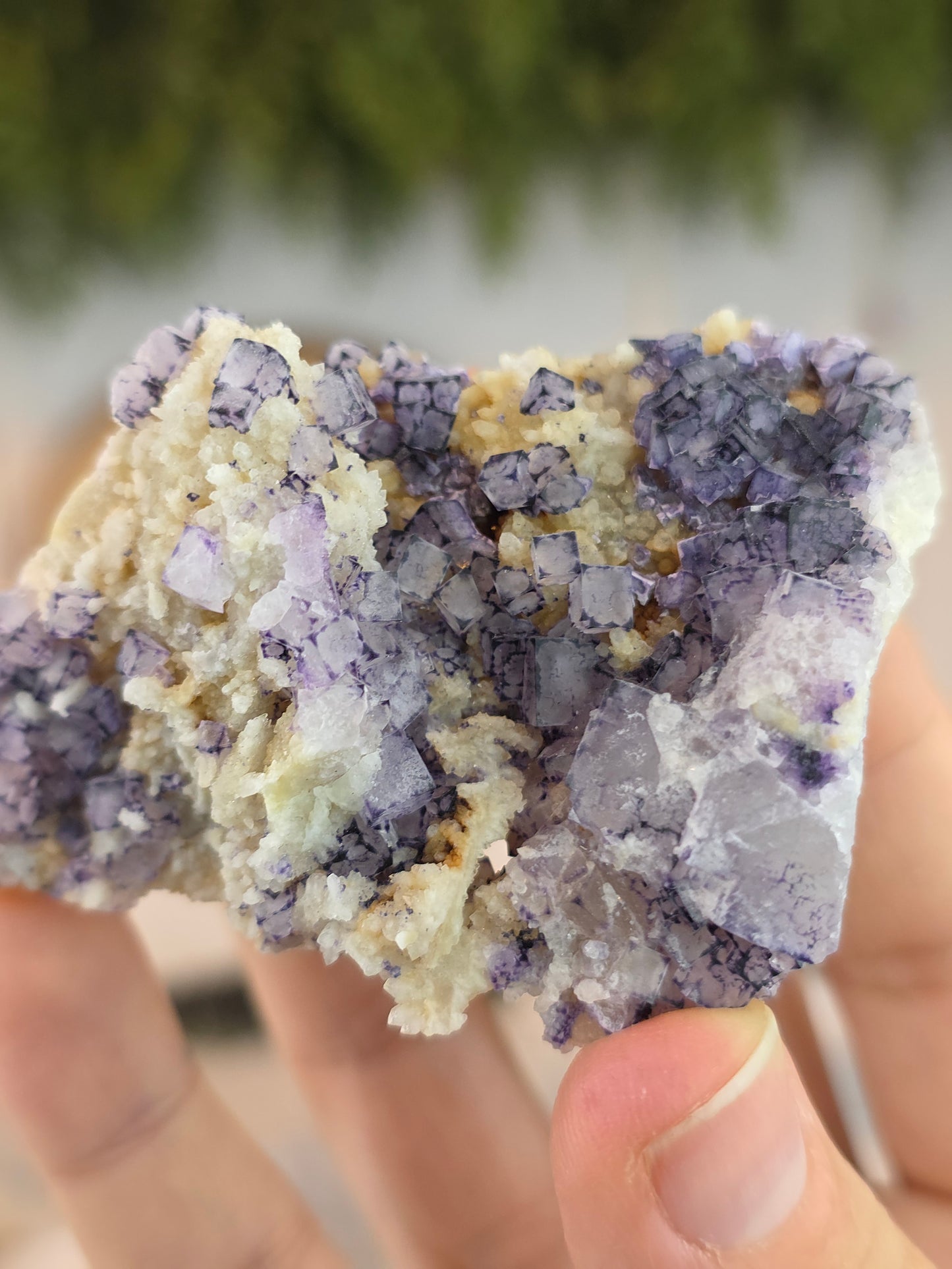Purple QR Fluorite from Guizhou, China B