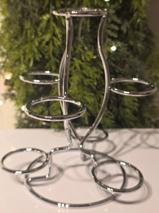 Silver 7 Sphere Holder Stand - MAS6051