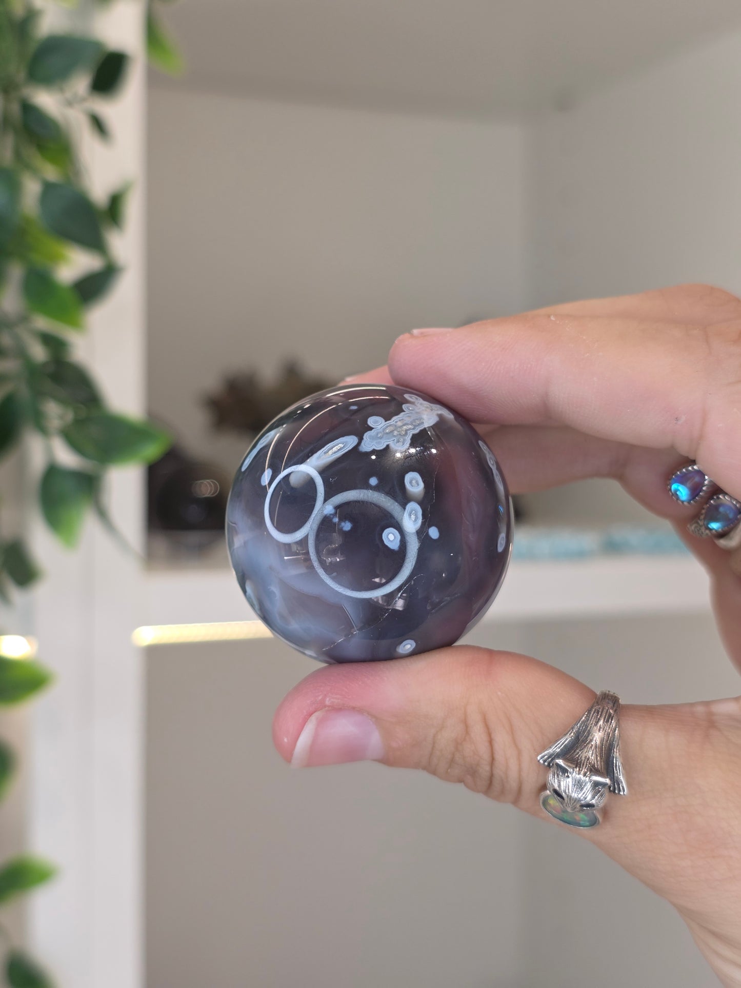 Swazi Agate Sphere from Mozambique - E30