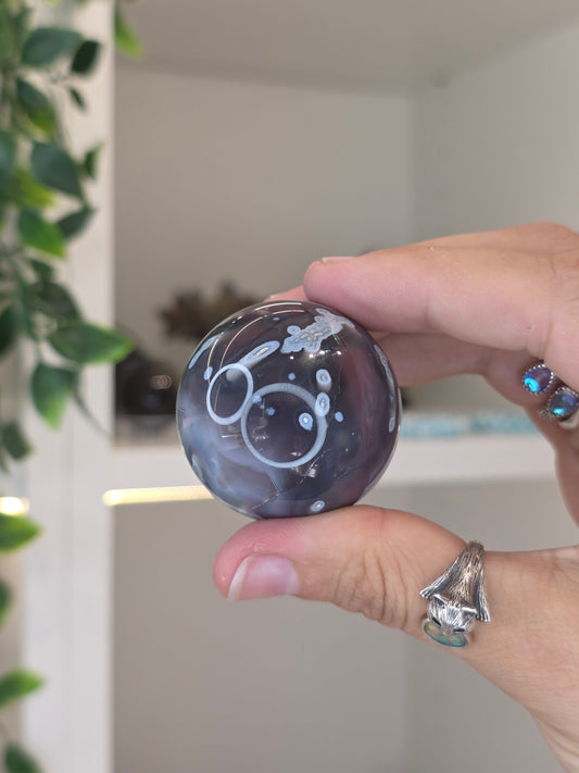 Swazi Agate Sphere from Mozambique - E30