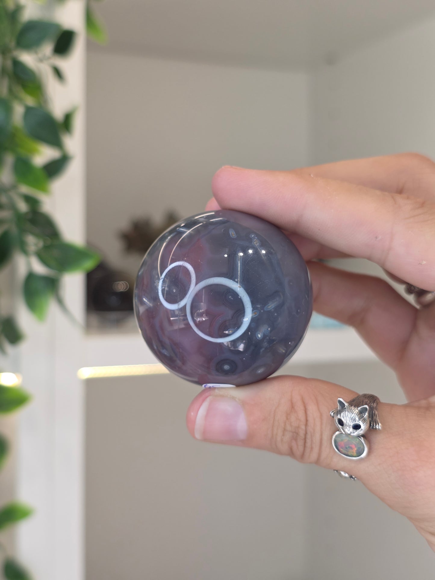 Swazi Agate Sphere from Mozambique - K