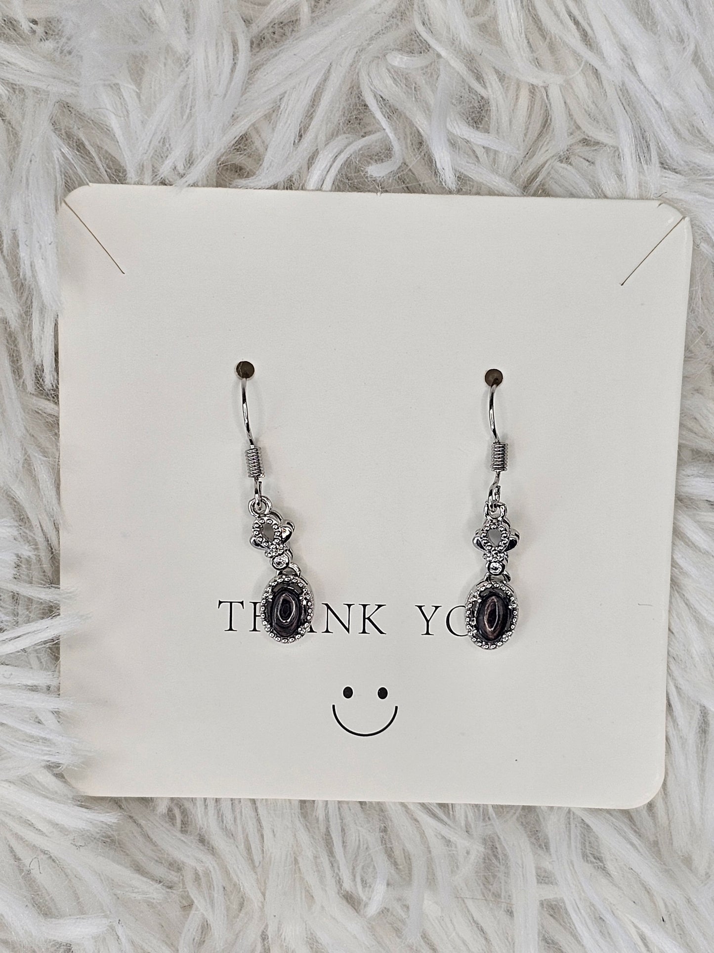 S925 Silver Hypesthene Earrings - MAS0871