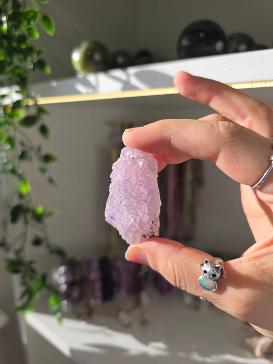 Purple Triangular Fluorite from Weishan, Yunnan Province, China F