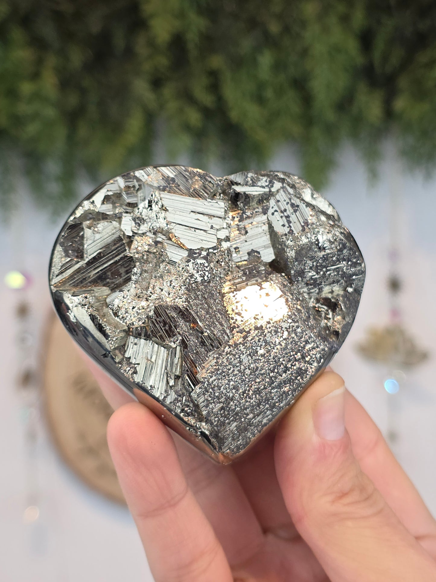 High Grade Peruvian Pyrite Heart