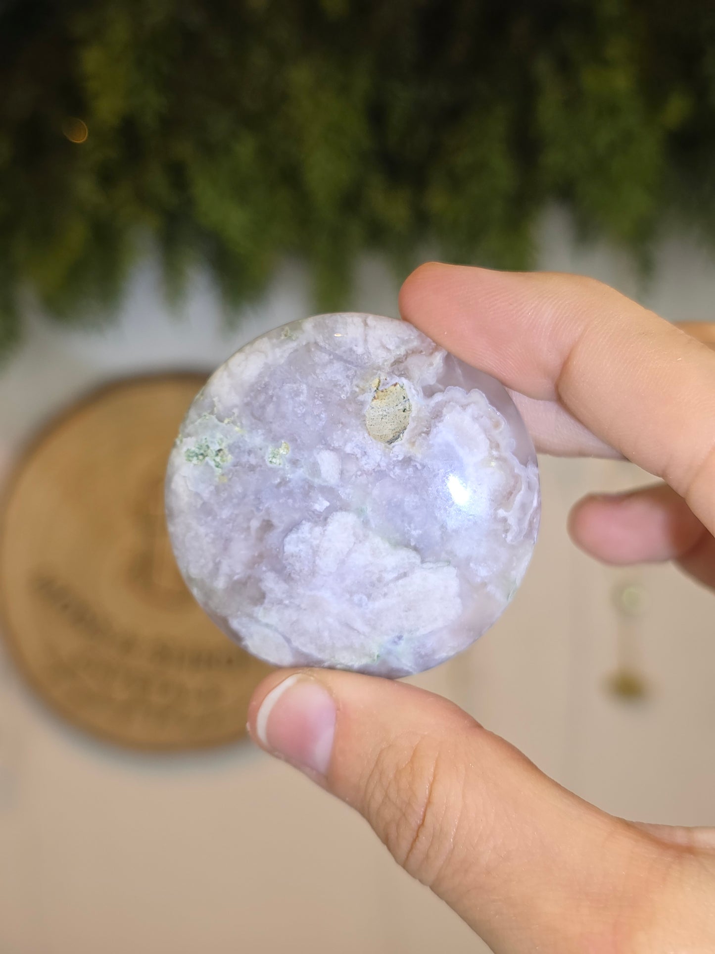 Flower Agate Flat Stone