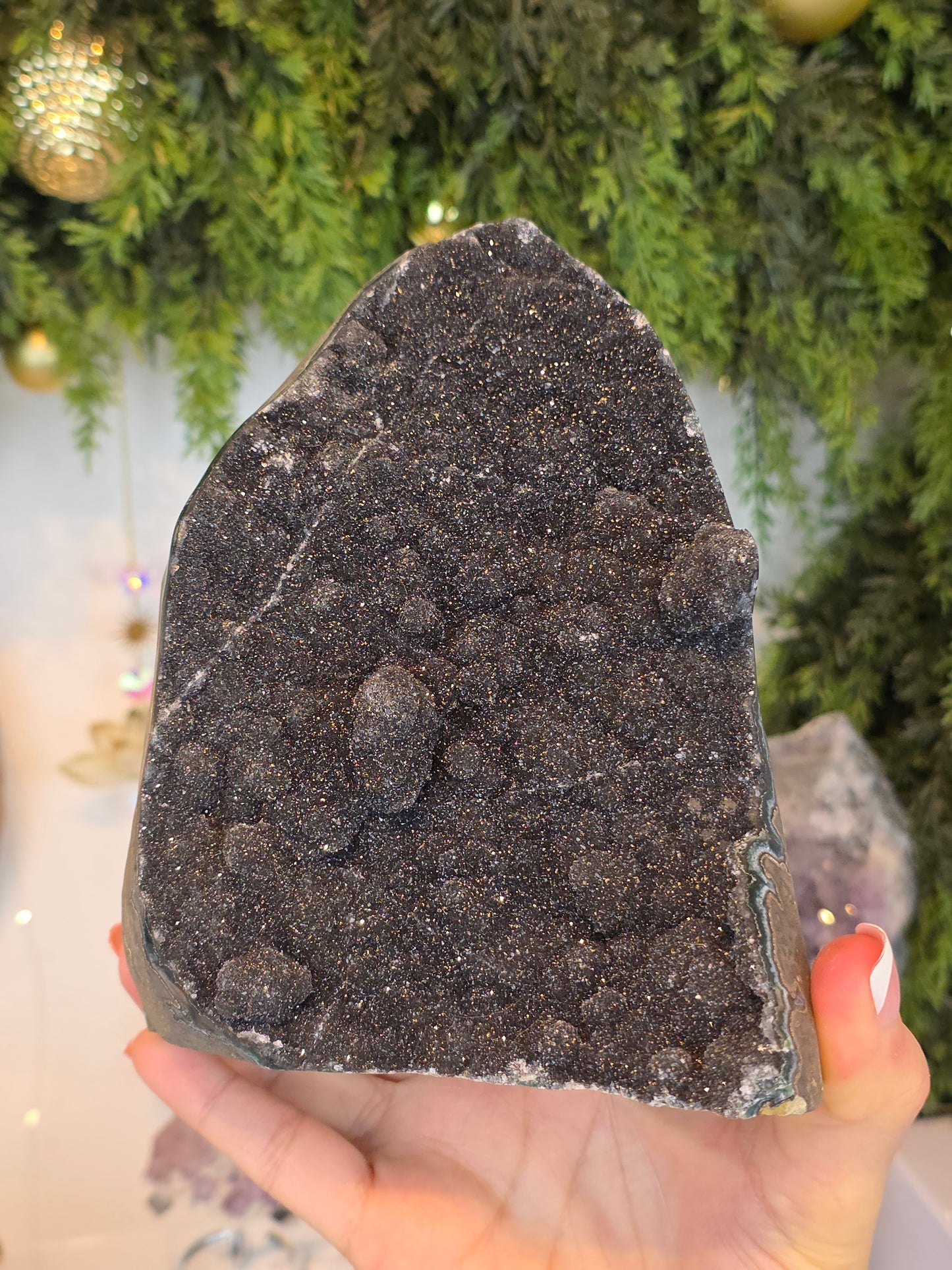 Black Sugar Amethyst Cut Base from Brazil - MAS6064