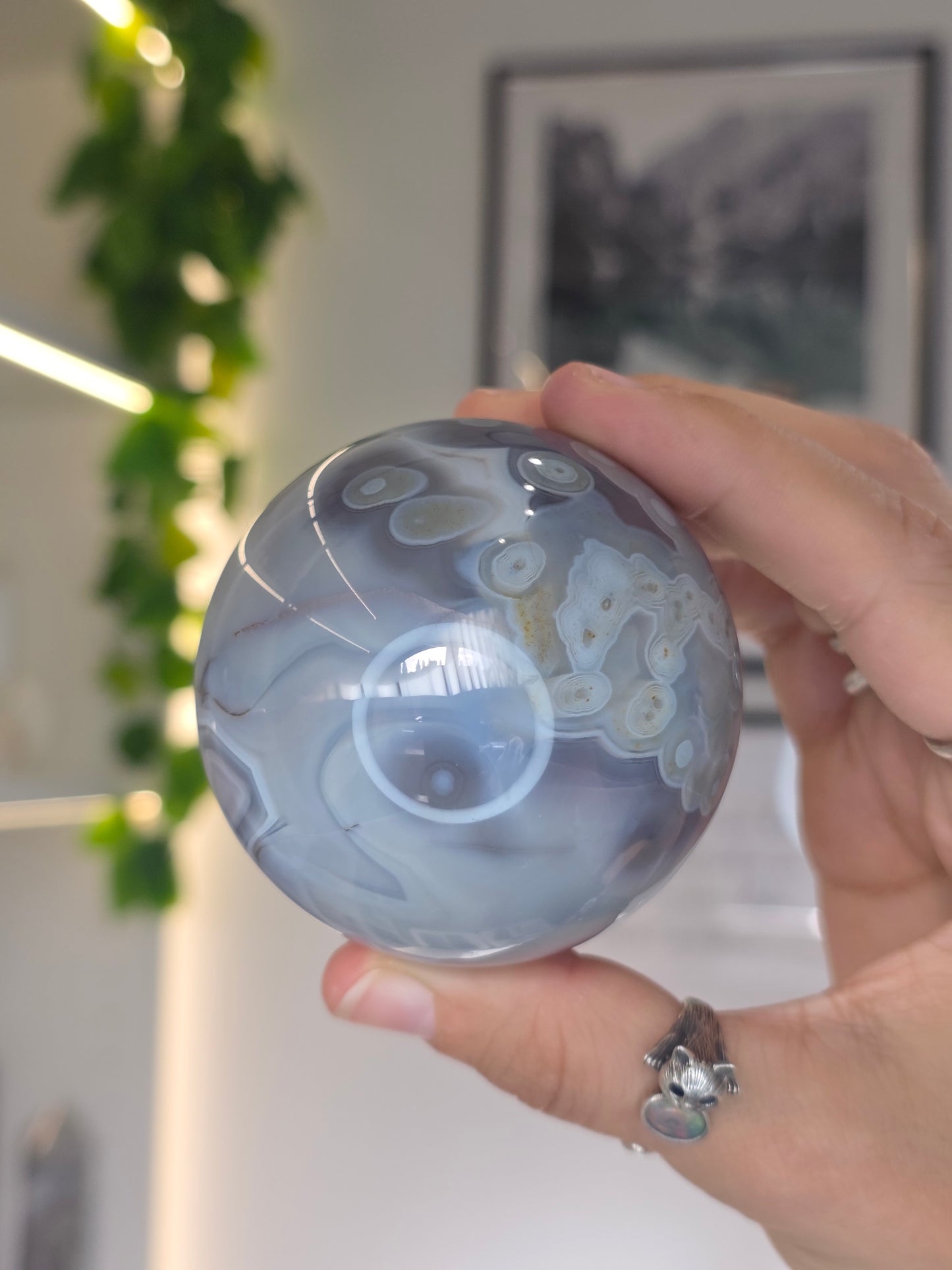 Swazi Agate Sphere from Mozambique - A