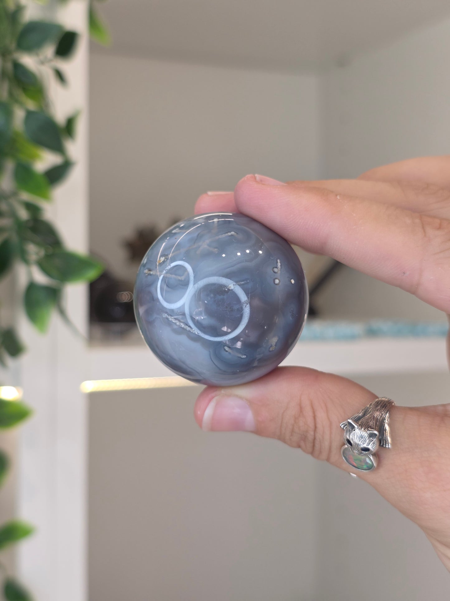 Swazi Agate Sphere from Mozambique - F30